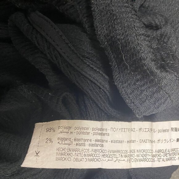 ✨ Zara Black Textured Wrap Crop Top (Size S) - Picture 6 of 6